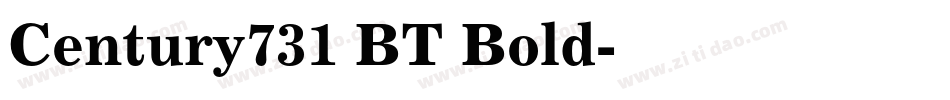 Century731 BT Bold字体转换